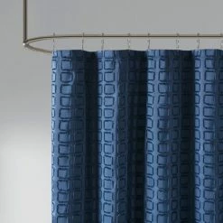 Outlet 🎁 Madison Park Quade Woven Clipped Solid Shower Curtain Grey ✨ -Madison Park Sales unnamed file 95