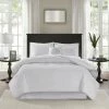 Cheap ⭐ Madison Park Mansfield Quilted White Comforter Set 🎉